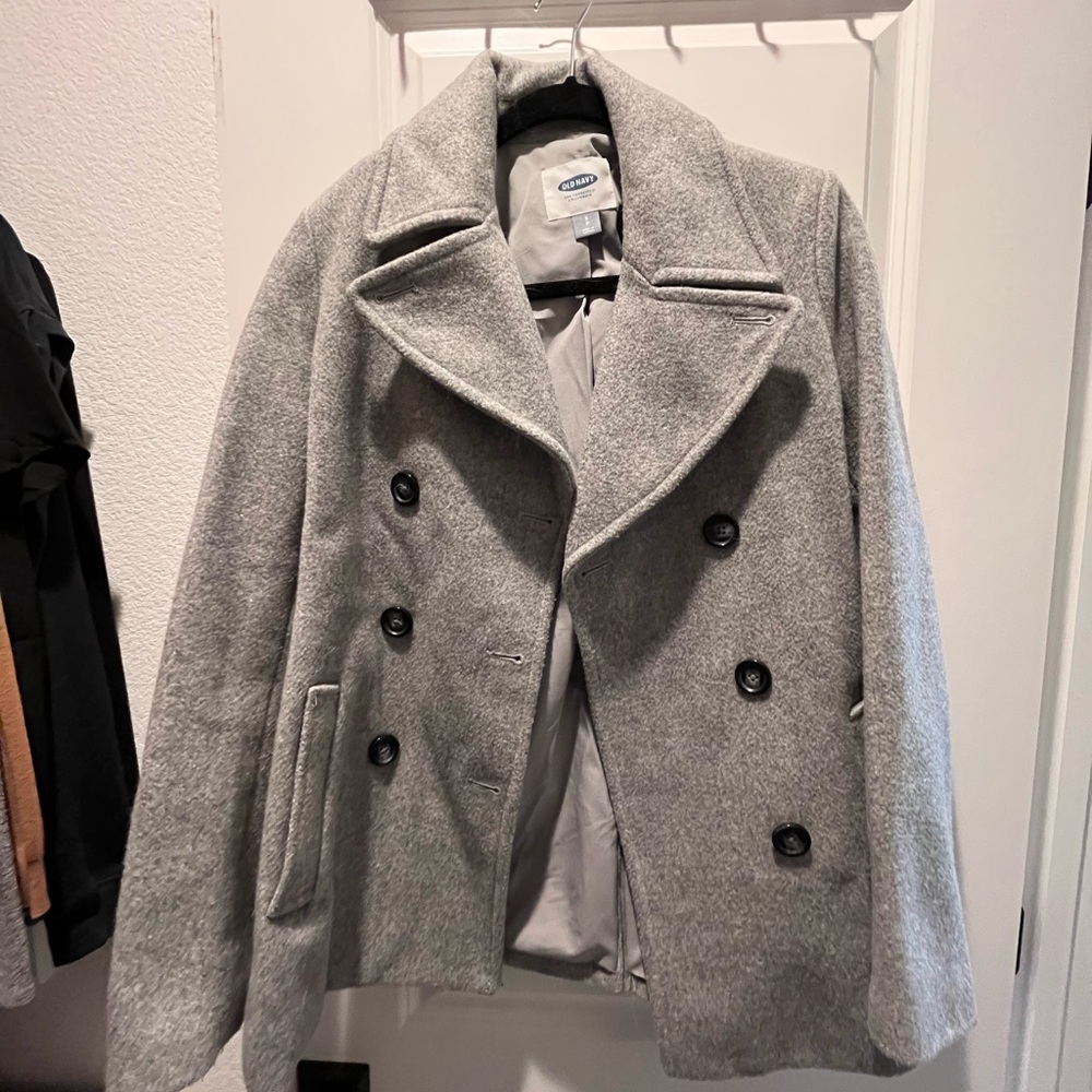 Old Navy Women's Classic Gray Peacoat